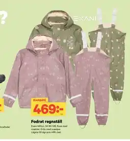 City Gross Fodrat regnställ, SEK 469 erbjuda