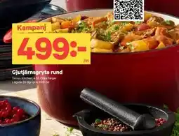 City Gross Gjutjärnsgryta rund, SEK 499 erbjuda
