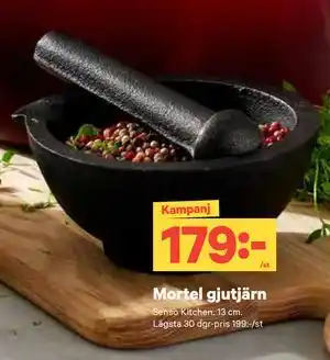 City Gross Mortel gjutjärn, SEK 179 erbjuda