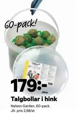 City Gross Talgbollar i hink, SEK 179 erbjuda