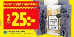 ICA Kvantum ICA Fast potatis i påse erbjuda