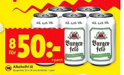ICA Kvantum Burgenfels Alkoholfri öl erbjuda