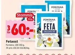 ICA Kvantum FONTANA Fetaost erbjuda