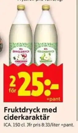 ICA Kvantum ICA Fruktdryck med ciderkaraktär erbjuda