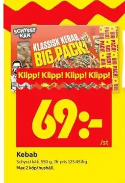 ICA Kvantum SCHYSST KÄK Kebab erbjuda