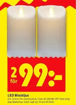 ICA Kvantum LED Blockljus erbjuda