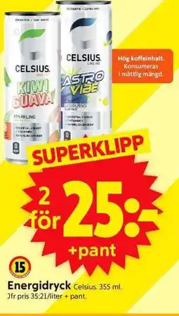 ICA Supermarket CELSIUS Energidryck erbjuda