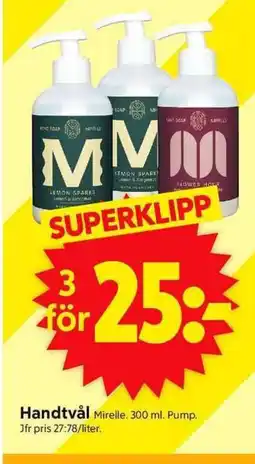 ICA Supermarket MIRELLE Handtvål erbjuda