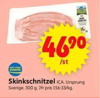 ICA Supermarket ICA Skinkschnitzel erbjuda