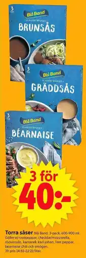 ICA Supermarket Blå Ban Torra såser erbjuda