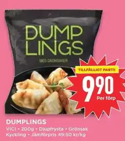 Willys VICI Dumplings erbjuda