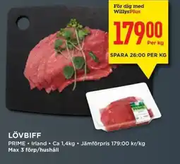 Willys Lövbiff erbjuda