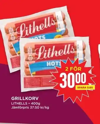 Willys LITHELLS Grillkorv erbjuda
