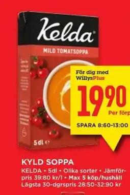 Willys Kelda Kyld soppa erbjuda
