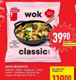 Willys FINDUS Wok bigpack erbjuda