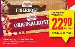 Willys SKOGAHOLM Originalrost, fiberrost erbjuda