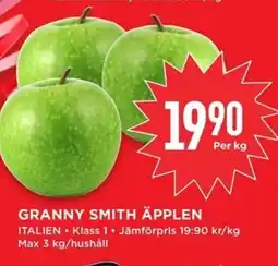 Willys Granny smith äpplen erbjuda