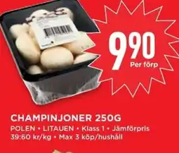 Willys Champinjoner erbjuda