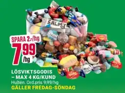 ÖoB Lösviktsgodis erbjuda