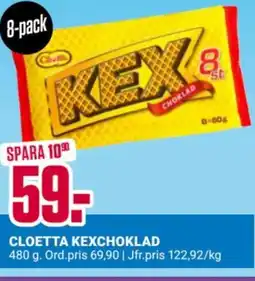 ÖoB Cloetta kexchoklad erbjuda