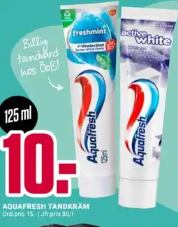 ÖoB Aquafresh tandkräm erbjuda