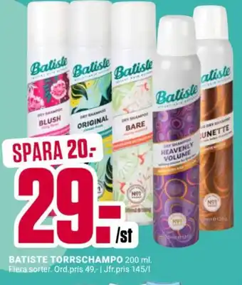 ÖoB Batiste torrschampo erbjuda