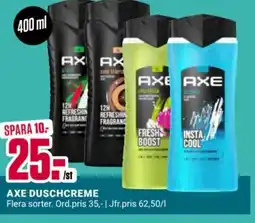 ÖoB AXE duschcreme erbjuda