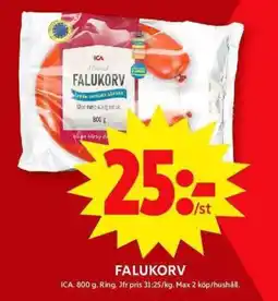 ICA Maxi ICA Falukorv erbjuda