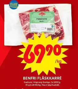 ICA Maxi Benfri fläskkarré erbjuda