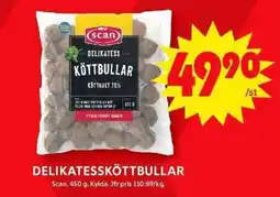 ICA Maxi SCAN Delikatessköttbullar erbjuda