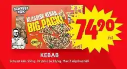 ICA Maxi SCHYSST KĀK Kebab erbjuda