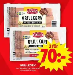 ICA Maxi SCAN Grillkorv erbjuda