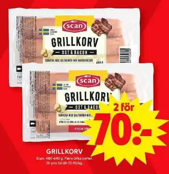 ICA Maxi SCAN Grillkorv erbjuda