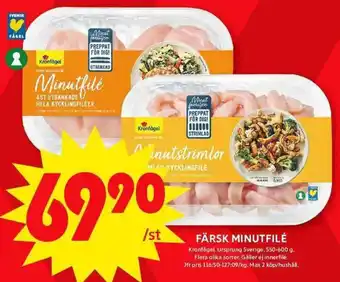 ICA Maxi KRONFÅGEL Färsk minutfilé erbjuda