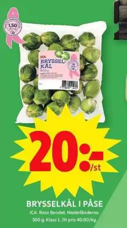 ICA Maxi ICA Brysselkål i påse erbjuda