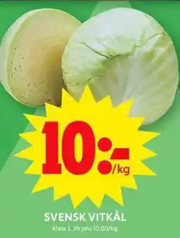 ICA Maxi Svensk vitkål erbjuda