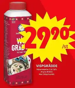 ICA Maxi SKÅNEMEJERIER Vispgrädde erbjuda