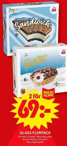ICA Maxi SIA GLASS Glass flerpack erbjuda