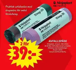 ICA Maxi NINJAPLAST Avfallspåse erbjuda
