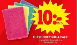 ICA Maxi Mikrofiberduk 4-pack erbjuda
