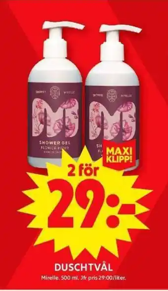 ICA Maxi MIRELLE Duschtvål erbjuda