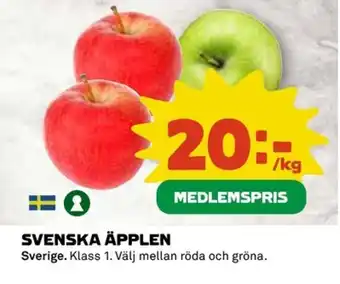 Coop Svenska äpplen erbjuda
