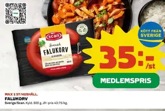 Coop SCAN Falukorv erbjuda