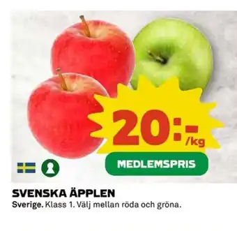 Coop Svenska äpplen erbjuda
