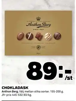 Coop ANTHON BERG Chokladask erbjuda