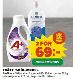 Coop Tvätt-/sköljmedel erbjuda
