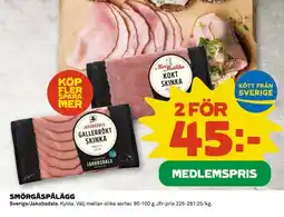 Coop Smörgåspålägg erbjuda