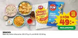 Coop OLW Snacks erbjuda