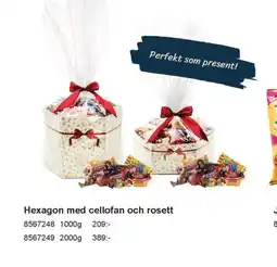 Office Depot Hexagon med cellofan och rosett erbjuda