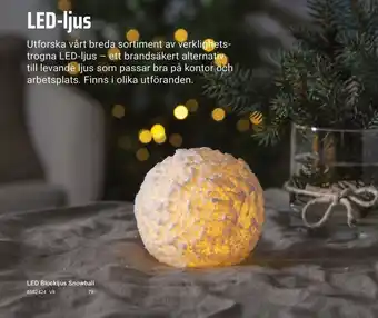 Office Depot Led blockljus snowball erbjuda